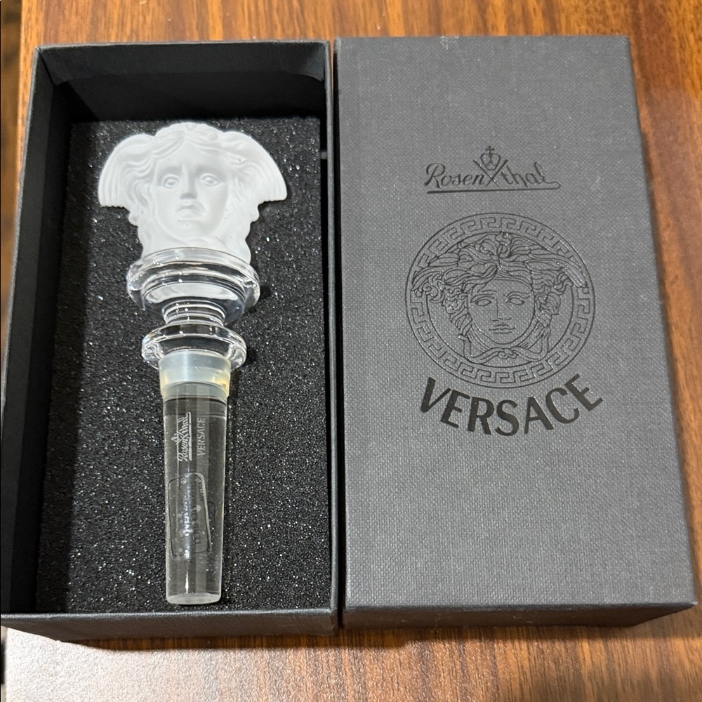 Versace Medusa Crystal Wine Stopper